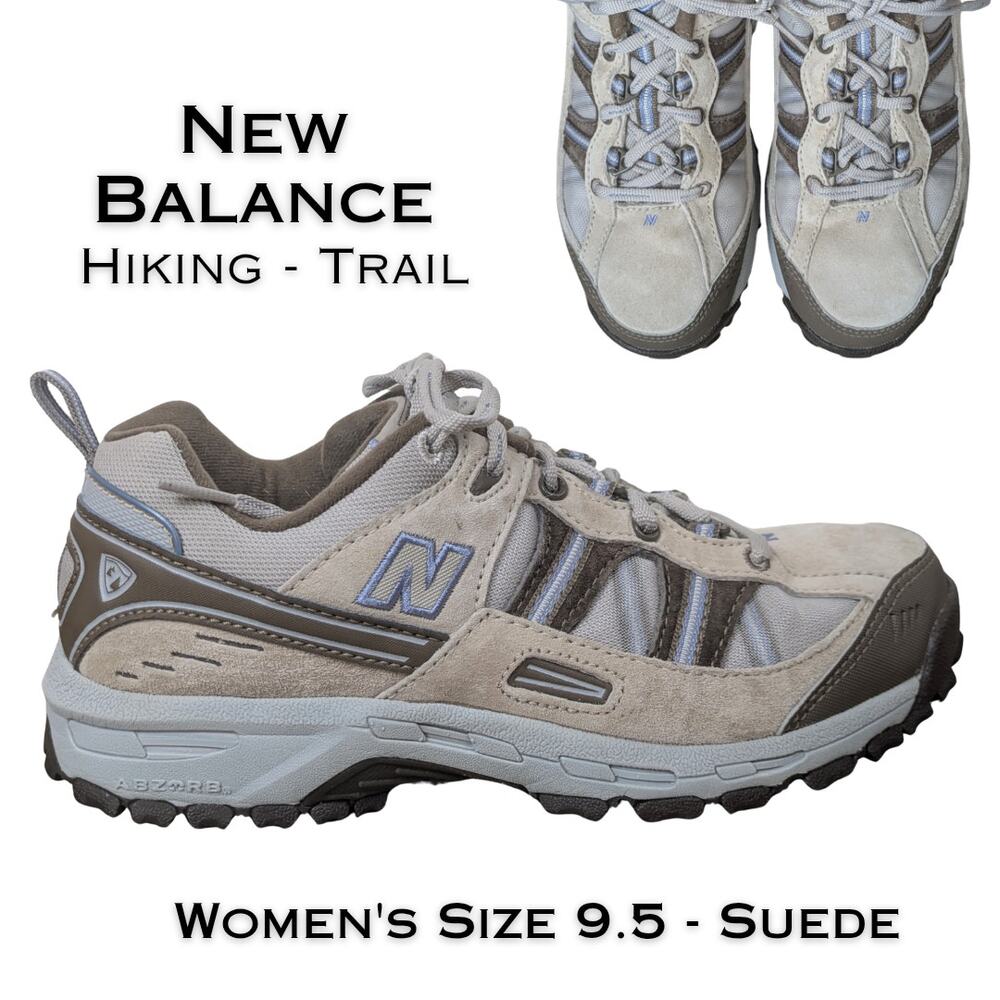 New Balance 644 Trail Running Shoes Women’s 9.5D Beige Brown Suede Mesh ABZORB